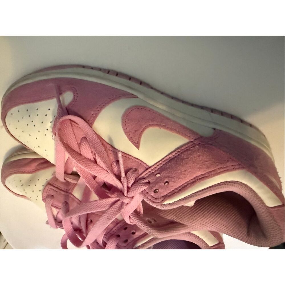Nike Women's Dunk Low Next Nature Pink Rise Sail Sneaker Shoes White Pink Size 8